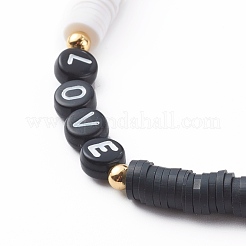 Polymer Clay Heishi Beaded Mobile Straps&nbsp;HJEW-JM00466