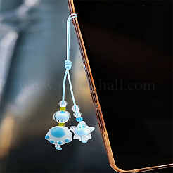 1Pc Resin with Nylon Cord Mobile Accessories Decoration&nbsp;HJEW-LP0002-13B