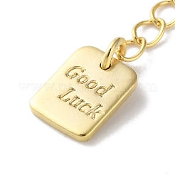 Brass Lobster Clasps & Ends with Chain&nbsp;KK-F880-34G