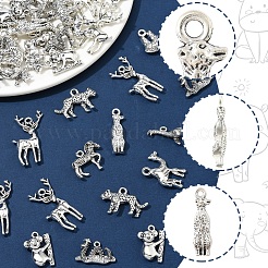 50Pcs Tibetan Style Alloy Animals Pendants&nbsp;FIND-FS0004-34