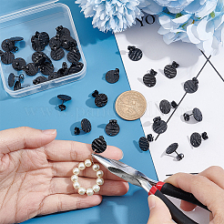 40Pcs Ion Plating(IP) 304 Stainless Steel Stud Earring Findings&nbsp;STAS-UN0040-65