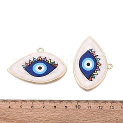 Printed Alloy Enamel Big Pendants&nbsp;ENAM-N071-04G-01