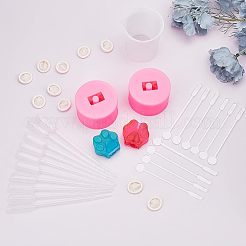 Footprint DIY Straw Topper Silicone Molds Decoration Kit&nbsp;DIY-FG0001-64