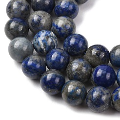 Natural Lapis Lazuli Round Bead Strands&nbsp;G-E262-01-10mm