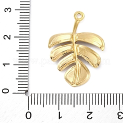 304 Stainless Steel Pave Natural Paua Shell/Abalone Shell Leaf Pendants&nbsp;STAS-S163-23G
