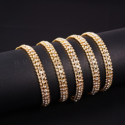 Brass Rhinestone Strass Chains&nbsp;CHC-BC0001-06