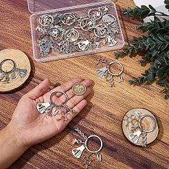 20Pcs Alloy Chemistry Theme Keychains&nbsp;KEYC-SC00036