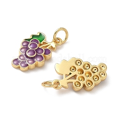 Brass Enamel Pendants&nbsp;KK-P326-04G