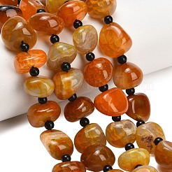 Natural Dragon Veins Agate Beads Strands&nbsp;GG-L001-I01-01