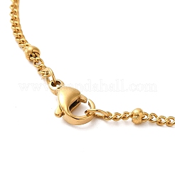 201 Stainless Steel Pendant Necklaces&nbsp;NJEW-K253-04G-1