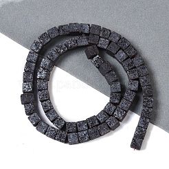 Frosted Natural Lava Rock Beads Strands&nbsp;G-E618-06