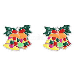 Rack Plating Alloy Enamel Pendants&nbsp;ENAM-N060-05P