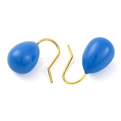 304 Stainless Steel Enamel Teardrop Dangle Earrings for Women&nbsp;EJEW-U023-01G-01