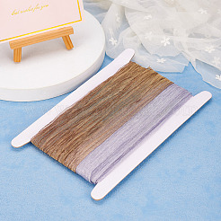 10 Yards 2 Colors Polyester Wrinkle Ribbon&nbsp;OCOR-TA0001-91A
