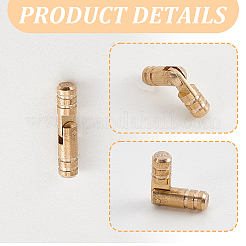 Brass Cabinet Drawer Butt Hinges Connectors&nbsp;KK-WH0045-110