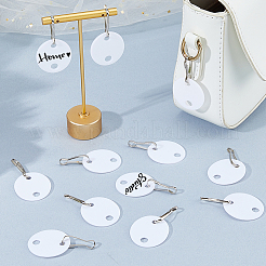120Pcs PP Plastic Key Chain Tags&nbsp;KEYC-FH0001-75