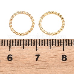 Brass Soldered Closed Jump Rings&nbsp;KK-K253-15D-03G