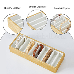 10-Slot PU Leather Bracelet Organizer Trays&nbsp;AJEW-WH0471-128B