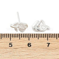 925 Sterling Silver Stud Earrings&nbsp;EJEW-V019-03S