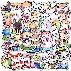 50Pcs Cartoon Animal Paper Sticker&nbsp;STIC-C012-01