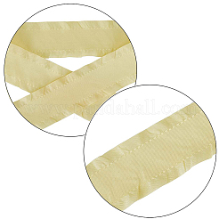 Ruffled Polyester Ribbon&nbsp;OCOR-WH0047-79