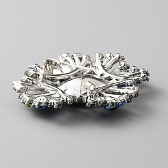 Rhinestone Flower Brooch Pin&nbsp;JEWB-WH0020-026