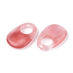 Cherry Quartz Glass Large Hole Pendants&nbsp;G-N348-06B-03