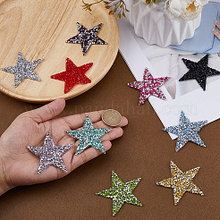 10Pcs 10 Colors Plastic Clothing Patches&nbsp;FIND-GF0008-81
