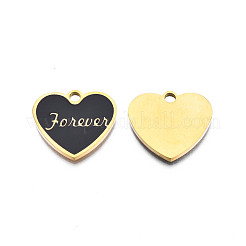 201 Stainless Steel Enamel Pendants&nbsp;STAS-Q238-037G
