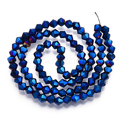 Electroplate Glass Bead Strands&nbsp;EGLA-R094-4mm-03