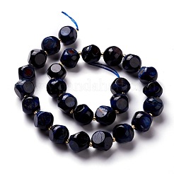 Natural Blue Tiger Eye(Dyed & Heated) Beads Strand&nbsp;G-M367-30A
