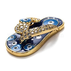 Brass Clear Cubic Zirconia Pendants&nbsp;KK-B028-10G-B