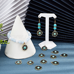 Rack Plating Alloy Enamel Pendants&nbsp;FIND-SC0003-84
