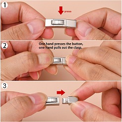 Tarnish Resistant 304 Stainless Steel Bayonet Clasps&nbsp;STAS-F122-34P