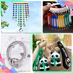 600Pcs 2 Colors Brass Split Rings&nbsp;KK-SP0001-82A