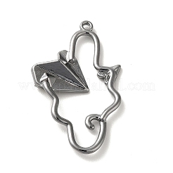 Glass Paper Plane Pendant&nbsp;PALLOY-K001-075B-04