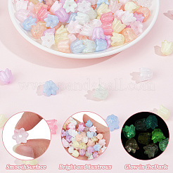 200Pcs Luminous Acrylic Beads&nbsp;OACR-PA0002-03