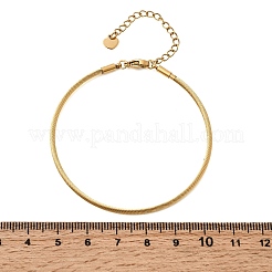 304 Stainless Steel Cable Wire Bangles for Women&nbsp;BJEW-P394-03G