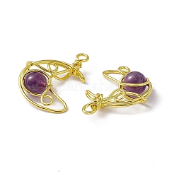 Natural Amethyst Pendants&nbsp;G-H281-41G-01