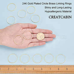 20Pcs Brass Linking Rings&nbsp;KK-CN0001-54G