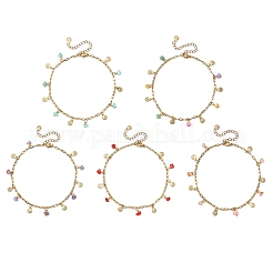 Ocean Natural Shell Chip and 304 Stainless Steel Shell Shape Tassel Paperclip Chain Necklaces for Women&nbsp;AJEW-AN00810