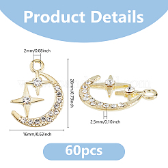 60Pcs Zinc Alloy Pendants&nbsp;FIND-DC0006-72