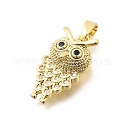 Brass Cubic Zirconia Pendants&nbsp;KK-B187-17G