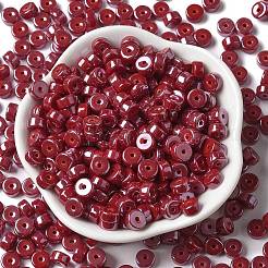 Opaque Colours Luster Glass Seed Beads&nbsp;SEED-E001-P3x6mm-A12