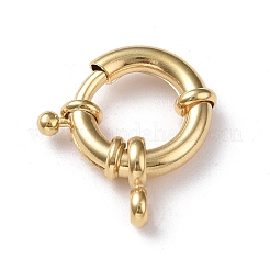 Eco-friendly Brass Spring Ring Clasps&nbsp;KK-D082-02G-C