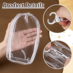 Rectangle Transparent PVC Plastic Storage Zipper Bags&nbsp;ABAG-WH0040-38