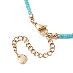 Bohemian Style Natural Amazonite Beaded Necklaces&nbsp;NJEW-JN04658-02