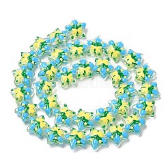 Transparent Glass Beads Strands&nbsp;LAMP-K037-15E