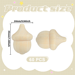 Unfinished Wood Display Decoration&nbsp;WOOD-WH0124-149