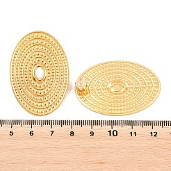 Textured Oval 304 Stainless Steel Stud Earrings&nbsp;EJEW-F406-03F-G